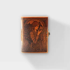 Celtic Sister - Angels of the Harvest - 5x7 - Burnt Orange Leather Journal