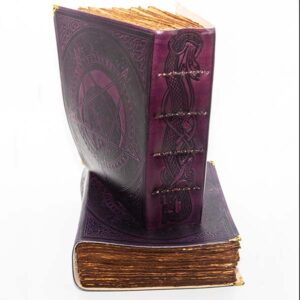 Purple Book of Shadows - 8x10 - Leather Journal